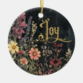 Old Victorian Floral Family Personalized Keramik Ornament (Vorne)