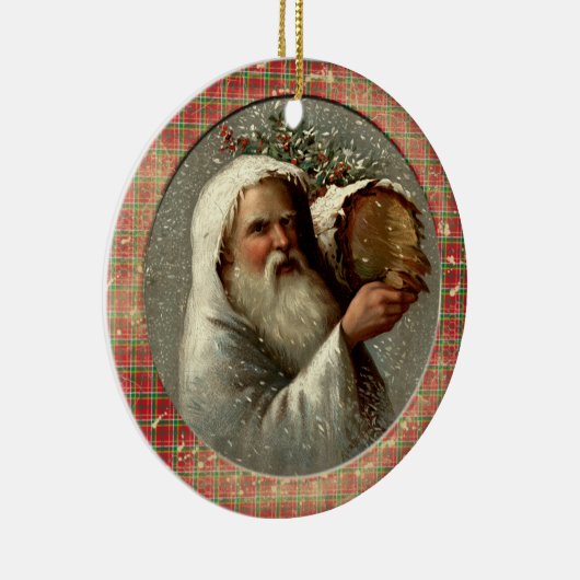 Old Victorian Rustic Family Personalized Keramik Ornament (Rechts)