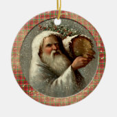 Old Victorian Rustic Family Personalized Keramik Ornament (Vorne)