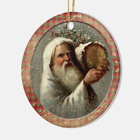 Old Victorian Rustic Family Personalized Keramik Ornament (Links)