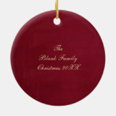 Old Victorian Rustic Family Personalized Keramik Ornament (Hinten)