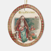 Old Victorian Rustic Family Personalized Keramik Ornament (Links)