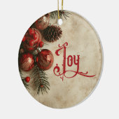 Old Victorian Rustic Family Personalized Keramik Ornament (Links)