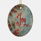 Old Victorian Rustic Family Personalized Keramik Ornament (Rechts)