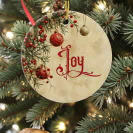 Old Victorian Rustic Family Personalized Keramik Ornament