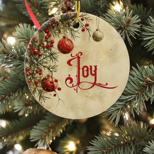 Old Victorian Rustic Family Personalized Keramik Ornament