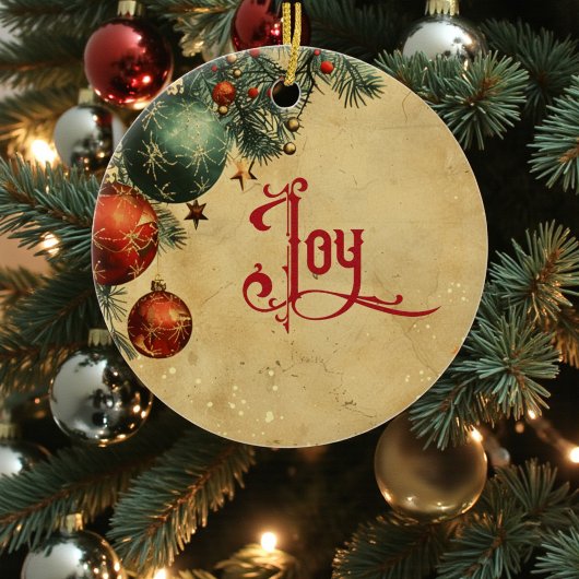 Old Victorian Rustic Family Personalized Keramik Ornament