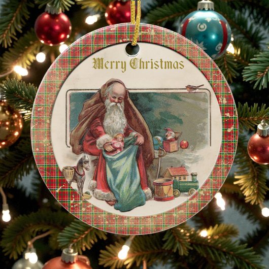 Old Victorian Rustic Family Personalized Keramik Ornament