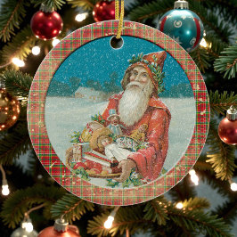 Old Victorian Rustic Family Personalized Keramik Ornament