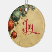 Old Victorian Rustic Family Personalized Keramik Ornament (Links)