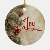 Old Victorian Rustic Family Personalized Keramik Ornament (Vorne)