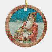 Old Victorian Rustic Family Personalized Keramik Ornament (Vorne)