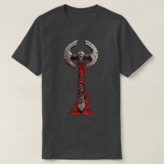 Old Viking Battle Ax T-Shirt (Design vorne)