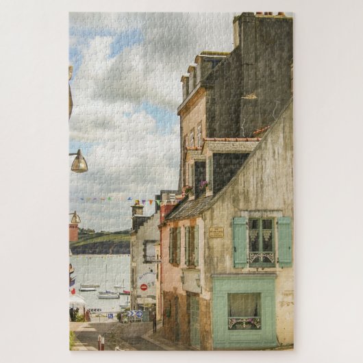 Old Village Bretagne Frankreich Reisen Abenteuer Puzzle (Vertikal)