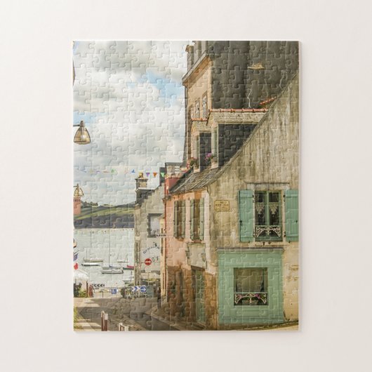 Old Village Bretagne Frankreich Reisen Abenteuer Puzzle (Vertikal)