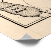 Old Vineland NJ Map (1875) Dandelion Hauptstadt Poster (Ecke)