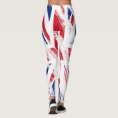 Old Vintag Grunge United Flag Leggings (Rückseite)
