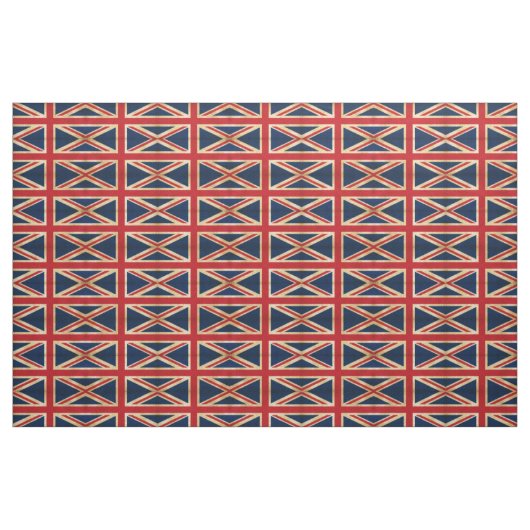 Old Vintag Grunge United Flag Muster Stoff (Fat Quarter (45,7 x 55,9 cm))