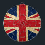 Old Vintag Grunge United Flag Union Jack Dartscheibe<br><div class="desc">Old Vintag Grunge United Flag Union Jack</div>