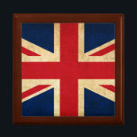 Old Vintag Grunge United Flag Union Jack Erinnerungskiste<br><div class="desc">Old Vintag Grunge United Flag Union Jack</div>