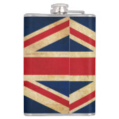 Old Vintag Grunge United Flag Union Jack Flachmann (Rückseite)