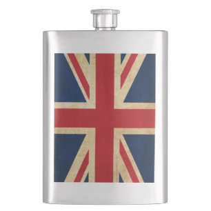 Old Vintag Grunge United Flag Union Jack Flachmann