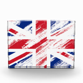 Old Vintag Grunge United Flag Union Jack Fotoblock