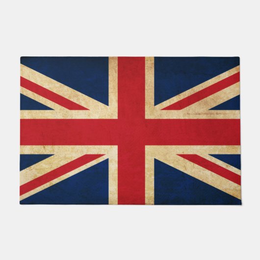Old Vintag Grunge United Flag Union Jack Fußmatte (Vorderseite)