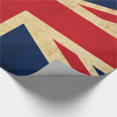 Old Vintag Grunge United Flag Union Jack Geschenkpapier (Ecke)