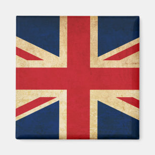 Old Vintag Grunge United Flag Union Jack Magnet