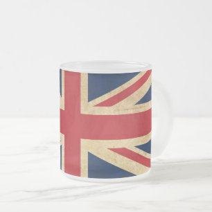 Old Vintag Grunge United Flag Union Jack Mattglastasse