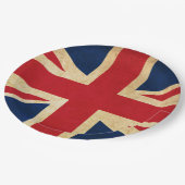 Old Vintag Grunge United Flag Union Jack Pappteller (Schrägansicht)