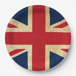 Old Vintag Grunge United Flag Union Jack Pappteller