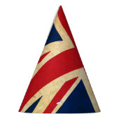 Old Vintag Grunge United Flag Union Jack Partyhütchen (Links)