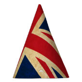 Old Vintag Grunge United Flag Union Jack Partyhütchen (Rechts)