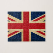 Old Vintag Grunge United Flag Union Jack Puzzle (Horizontal)