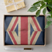 Old Vintag Grunge United Flag Union Jack Seidenpapier (Geschenk)