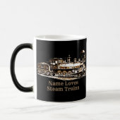 Old Vintag Steam Motor Lokomotive Magic Tasse (Links)
