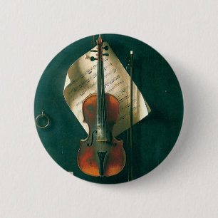Old Violin Still Life von William Michael Harnett Button