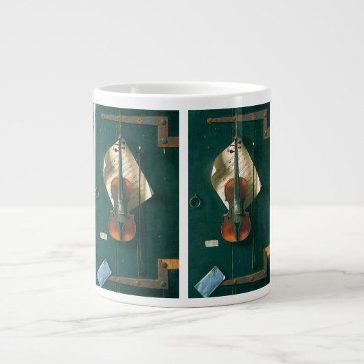 Old Violin Still Life von William Michael Harnett Jumbo-Tasse (Vorderseite)