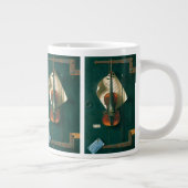 Old Violin Still Life von William Michael Harnett Jumbo-Tasse (Rechts)