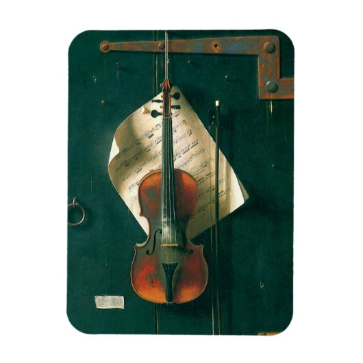 Old Violin Still Life von William Michael Harnett Magnet (Vertikal)