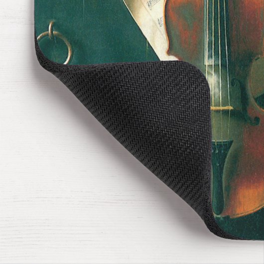 Old Violin Still Life von William Michael Harnett Mousepad (Ecke)