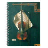 Old Violin Still Life von William Michael Harnett Notizblock (Vorderseite)