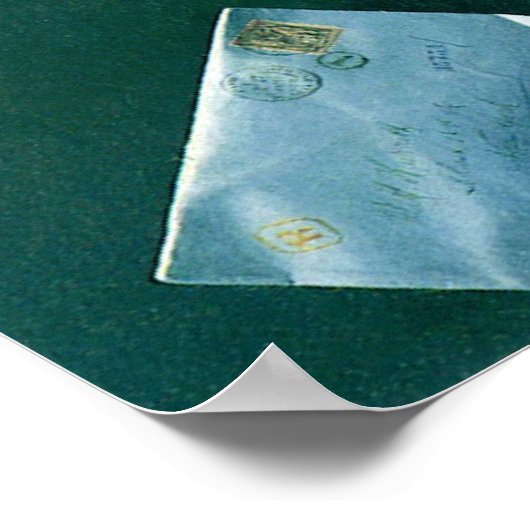 Old Violin Still Life von William Michael Harnett Poster (Ecke)