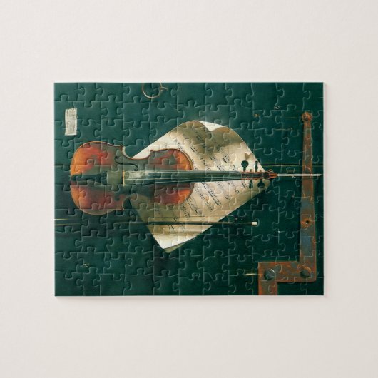 Old Violin Still Life von William Michael Harnett Puzzle (Horizontal)