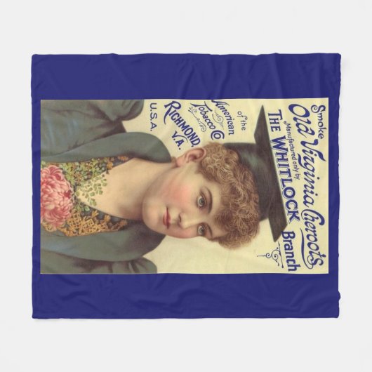 Old Virginia Cheroots ad 1890 Fleecedecke (Vorderseite (Horizontal))