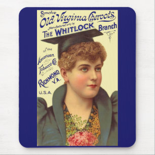 Old Virginia Cheroots ad 1890 Mousepad