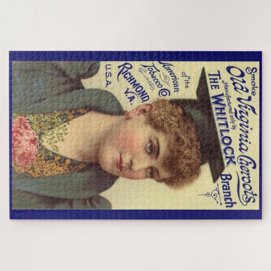 Old Virginia Cheroots ad 1890 Puzzle (Horizontal)