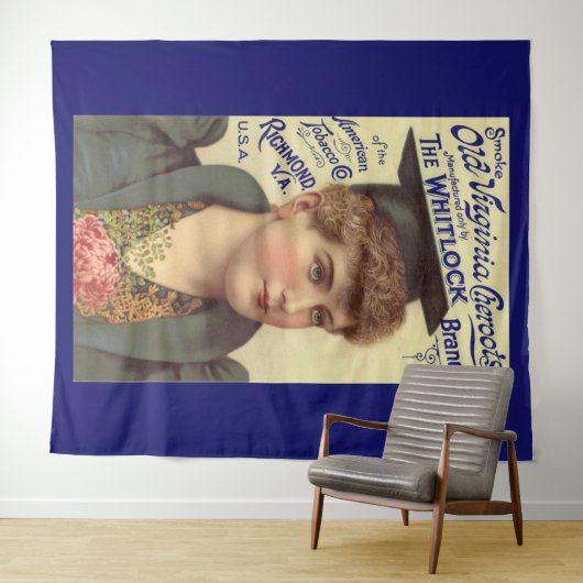 Old Virginia Cheroots ad 1890 Wandteppich (Beispiel (Horizontal))